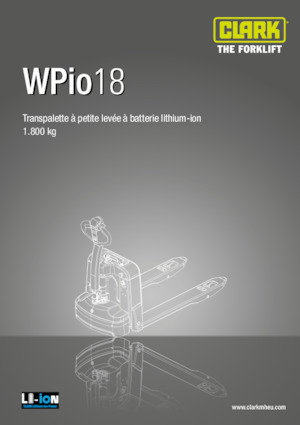візок для ручного транспортування вантажів Clark Wpio 18