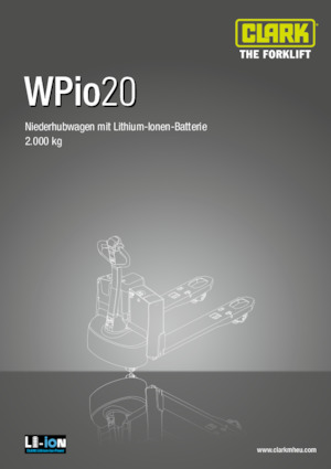 візок для ручного транспортування вантажів Clark Wpio 20