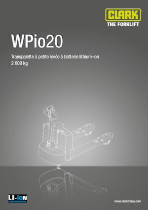 візок для ручного транспортування вантажів Clark Wpio 20