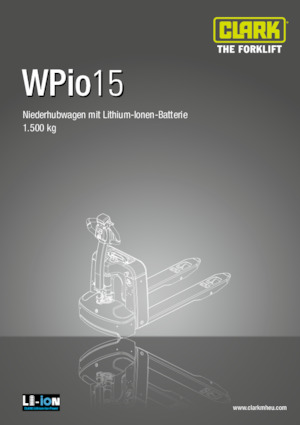 візок для ручного транспортування вантажів Clark Wpio15