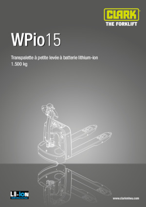 візок для ручного транспортування вантажів Clark Wpio15