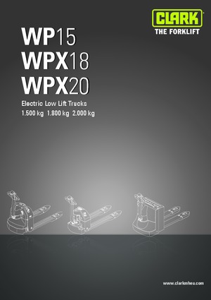 візок для ручного транспортування вантажів Clark WP 15