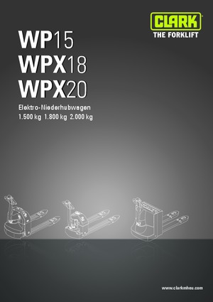 візок для ручного транспортування вантажів Clark WP 15