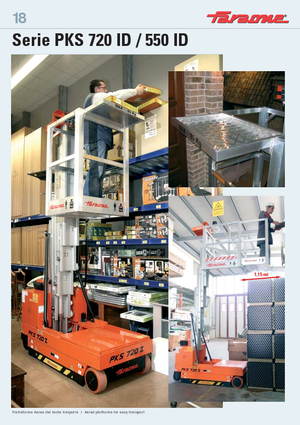 Підйомники з однією вертикальною щоглою Faraone PKS 550 ID