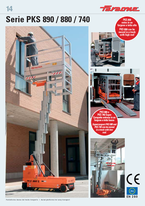 Підйомники з однією вертикальною щоглою Faraone PKS 740