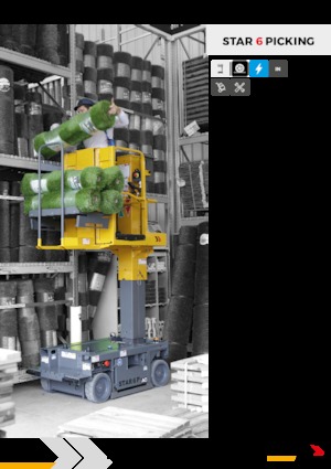 Підйомники з однією вертикальною щоглою Haulotte Star 6 Picking