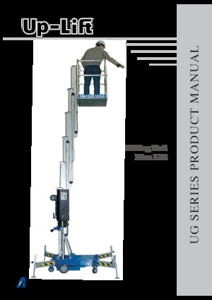 Підйомники з однією вертикальною щоглою AHI UG40