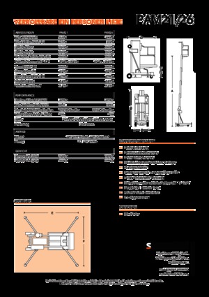 Підйомники з однією вертикальною щоглою Snorkel PAM26AC