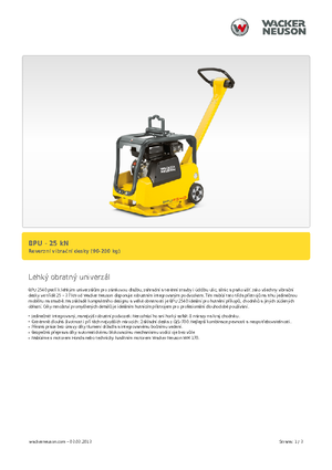 Реверсивні віброплити Wacker BPU 2540 A