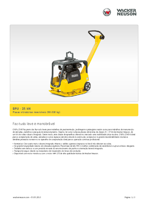 Реверсивні віброплити Wacker BPU 2540 A