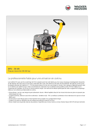 Реверсивні віброплити Wacker BPU 3050 A
