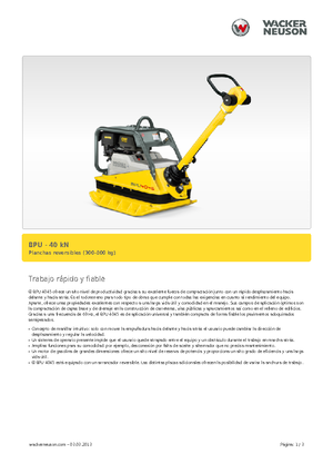 Реверсивні віброплити Wacker Neuson BPU 4045 A