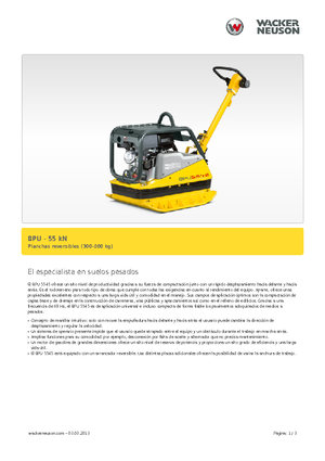 Реверсивні віброплити Wacker Neuson BPU5545A 