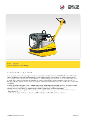 Реверсивні віброплити Wacker Neuson BPU5545A 