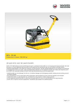 Реверсивні віброплити Wacker Neuson BPU5545A 