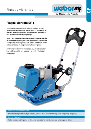 Реверсивні віброплити weber mt CF 1 Hd