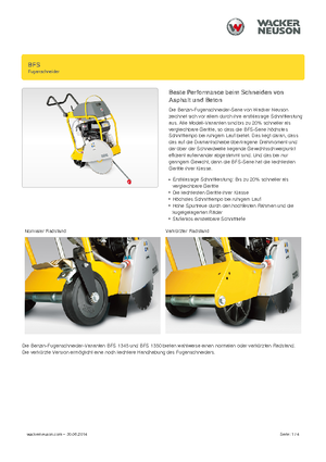 Швонарізники Wacker Neuson BFS 1345 Az