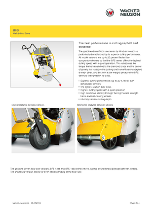 Швонарізники Wacker Neuson BFS 1345 Az