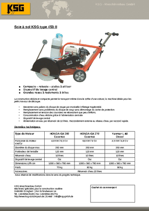 Швонарізники KSG-Maschinenbau KSG 450