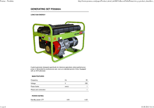 Бензинові електрогенератори PRAMAC Lifter PX 5000m