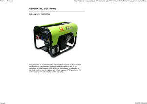 Бензинові електрогенератори PRAMAC Lifter SP 8000