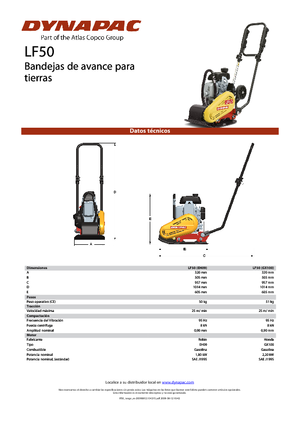 Односпрямовані віброплити Dynapac LF 50 (EH09)