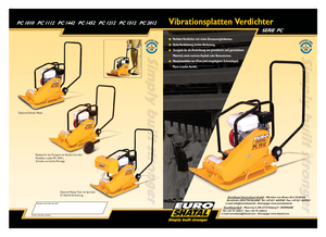 Односпрямовані віброплити Shatal PC 1512