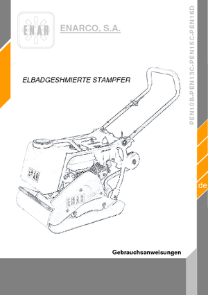 Односпрямовані віброплити Enar PEN 13 C