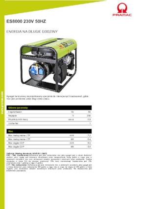 Бензинові електрогенератори PRAMAC Lifter ES 8000