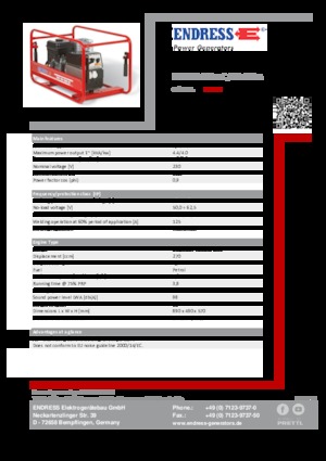 Бензинові електрогенератори Endress ESE 404 SHS-AC / 30-180 A 