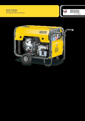 Бензинові електрогенератори Wacker Neuson GS12AI