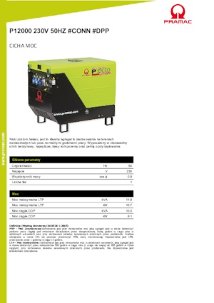 Бензинові електрогенератори PRAMAC Lifter P 12000 THB