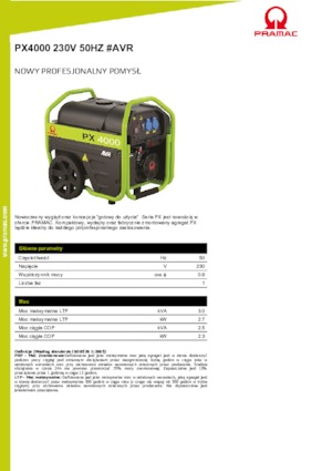 Бензинові електрогенератори PRAMAC Lifter PX 4000