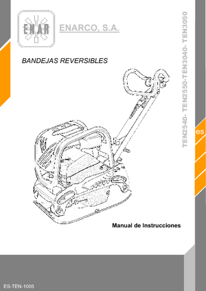 Реверсивні віброплити Enar TEN 3040 GR