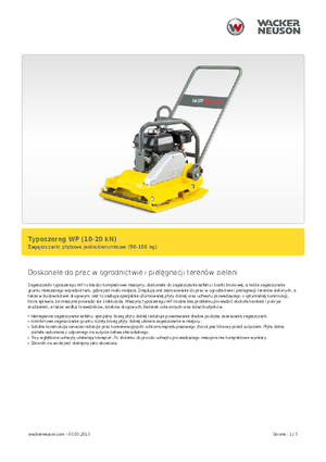Односпрямовані віброплити Wacker Neuson WP 1030 A