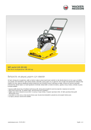 Односпрямовані віброплити Wacker Neuson WP 1030 A