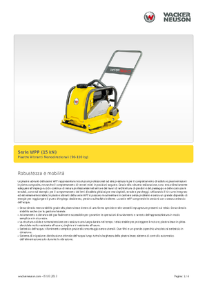 Односпрямовані віброплити Wacker Neuson WPP 1540 A