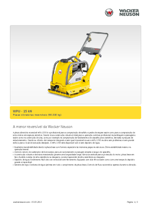 Односпрямовані віброплити Wacker Neuson WPU 1550 A