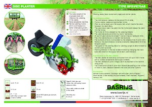 Саджалка Basrijs Discplanter with conveyer belt
