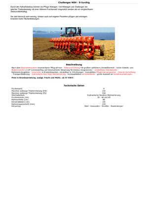 Плуги Kuhn Challenger 10 NSH + ZXL 