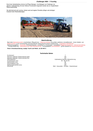 Плуги Kuhn Challenger 8E NSH