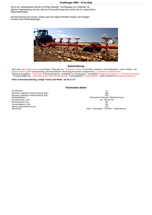 Плуги Kuhn Challenger 9E NSH