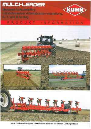 Плуги Kuhn Multi-Leader 8 T