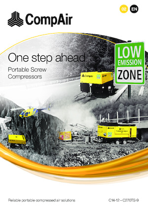 Портативні повітряні компресори: дизельні, електричні, бензинові CompAir C14-12