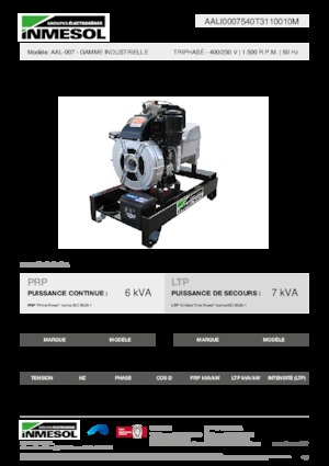 Дизельні генератори INMESOL AAL-007