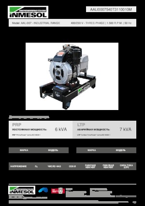 Дизельні генератори INMESOL AAL-007