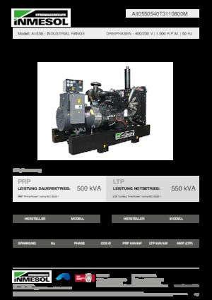 Дизельні генератори INMESOL AI-550