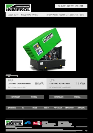 Дизельні генератори INMESOL BL-011