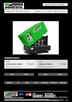 Дизельні генератори INMESOL BL-011