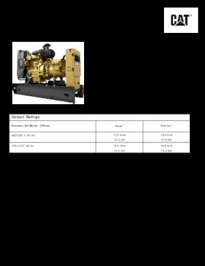Дизельні генератори Caterpillar C1.5-DE 13,5